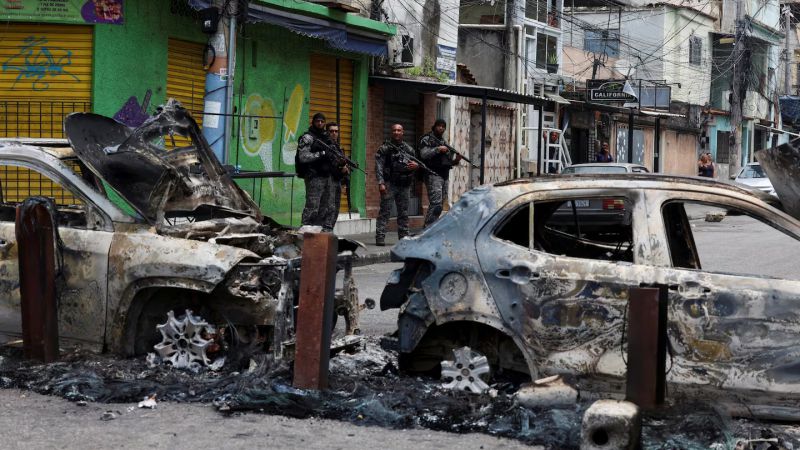 Brasill: más de 60 muertos en una operación histórica contra el narcotráfico